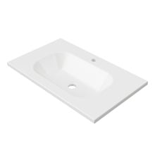 Stadium Slim Countertop with Single Integrated Basin